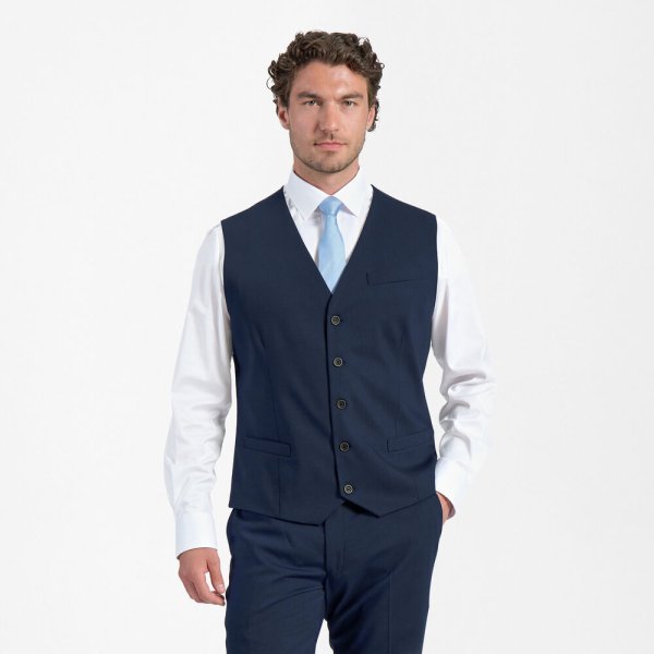 Zoom bild av Traveller waistcoat regular fit, dark blue