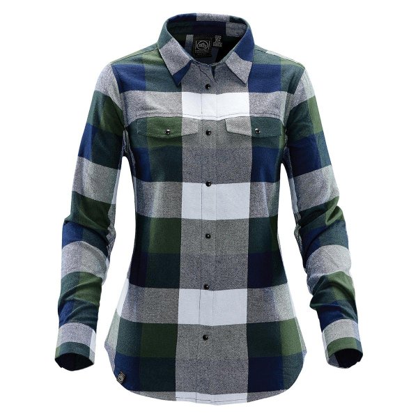 Zoom bild av Women's Logan Snap Front Shirt, earth/navy