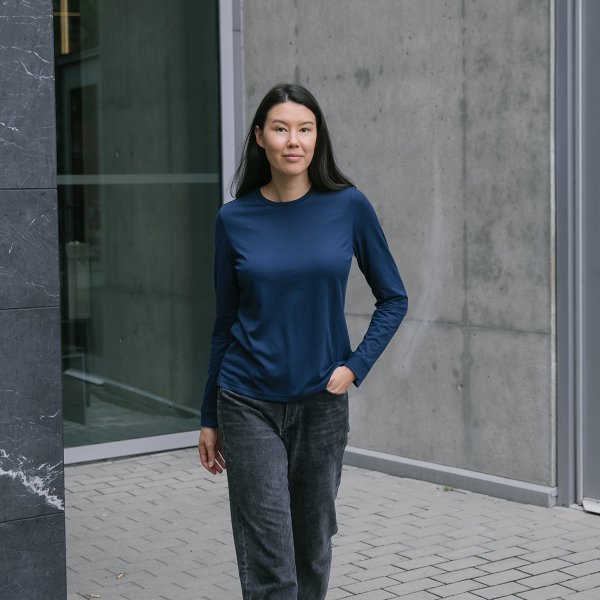 Zoom bild av Women's Stockton L/S Tee, navy