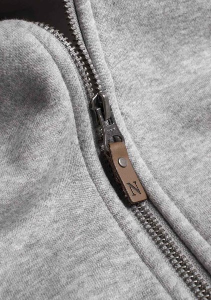Zoom bild av Stylish hooded sweat, grey melange