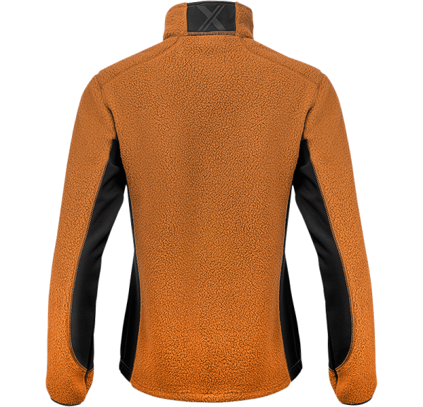 Zoom bild av Womens pile fleece jacket, orange/black