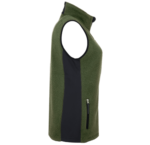 Zoom bild av Womens pile Fleece Vest, green/black