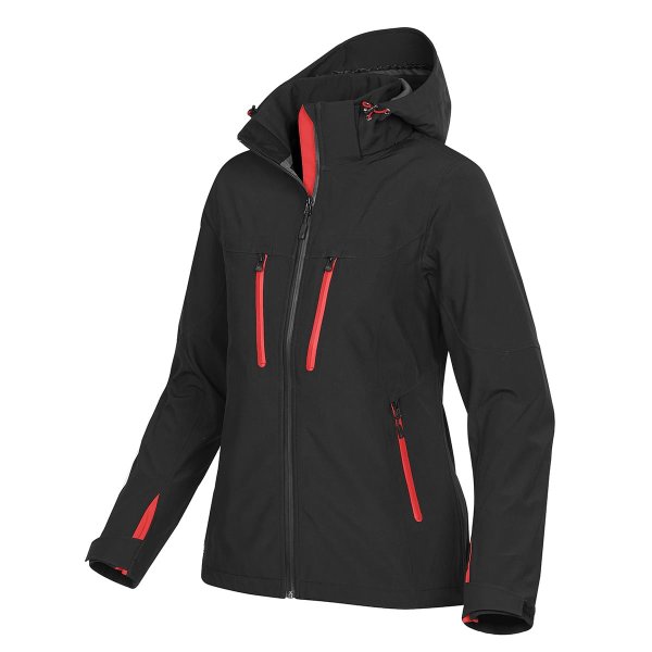 Zoom bild av Women's Patrol Softshell, black/red