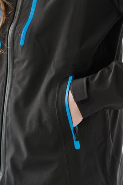 Zoom bild av Women's Patrol Softshell, black/electric blue